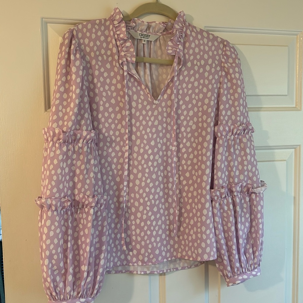 Crosby top, light lavender color